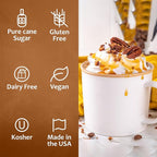 Syruvia Maple Bourbon Pecan Coffee Syrup - 25.4 fl oz - Kosher, Perfect for Drinks, Soda, Desserts, and More, Gluten Free
