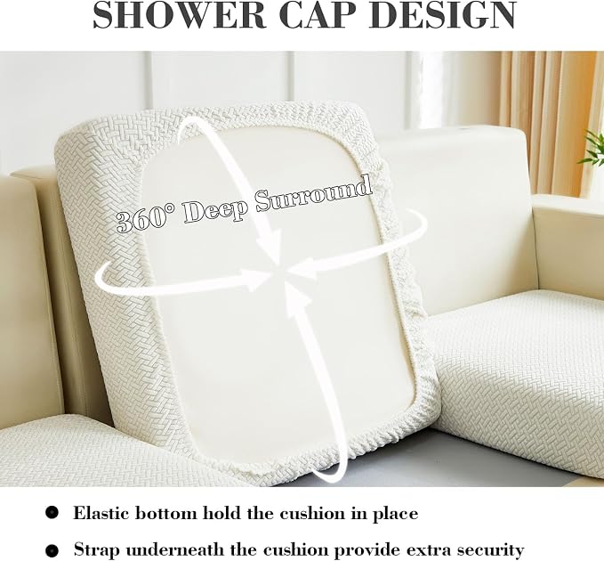 Couch Covers for 2 Cushion Sofa Pet Friendly Couch Cushion Covers Universal - Image 4