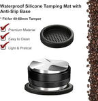 Espresso Accessories Kit 51mm Tamper: 51mm Espresso Tamper and Coffee Distributor, Espresso Tamper Kit Barista Tools with WDT Tool Tamping Mat Brush | Dual Head Espresso Leveler for 51mm Portafilter