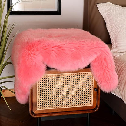 LLB Genuine Sheepskin Area Rug Wool Rug Fur Carpet Fluffy Shaggy Fur Rug - Image 5