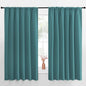 NICETOWN Blackout Curtains for Bedroom, Sea Teal, 1 Pair, 62 by 63-inch by NICETOWN