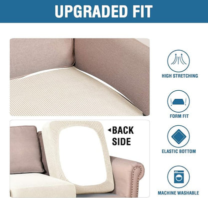 H.VERSAILTEX Super Stretch Individual Seat Cushion Cover Sofa Covers Couch - Image 6