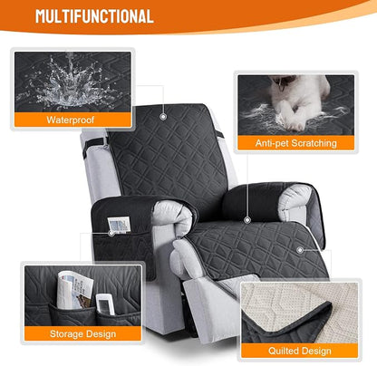 VANSOFY 100% Waterproof Recliner Chair Covers, Recliner Cover Non-Slip Dog - Image 7