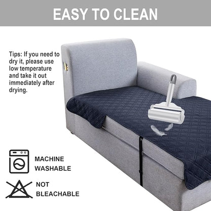 Genina L Shape Couch Cover, Sectional Couch Chaise Covers, Waterproof Washable - Image 6
