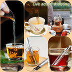 Tea Infusers For Loose Leaf Tea - Stainless Steel Office, Home & Travel - Set of 3 - Includes Strainers, Cleaning Brush