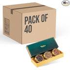 Teaniru, Grandeur Tea Collection – Pack of 40 | Loose Leaf Tea Sampler Gift | 3 Flavored Tea - Black, Herbal & Green Tea | Loose Leaf Tea Gift Set for Corporate Gifting