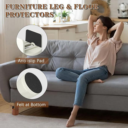 Heavy Duty Bed Risers, Furniture Height Extenders Lifts 2.36"-3.15" Storage - Image 5