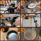 58.5mm Espresso Puck Screen, Lower Shower Screen, Metal Coffee Reusable Filter for 58mm Espresso Portafilter Basket, 1.7 Thickness(Doggie)