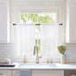 MIULEE 2 Panels Kitchen Tiers Half Window Sheer Curtains 29 X 40 Inch White | by MIULEE