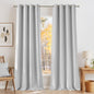 NICETOWN Room Darkening Greyish White Curtains 84 inches Long by NICETOWN
