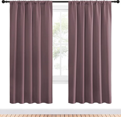 NICETOWN Living Room Curtains, Home Decorations Thermal Insulated Solid Rod - Image 2