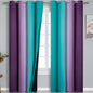 Ombre Teal and Purple Blackout Curtains by ESTELARTEXTILER