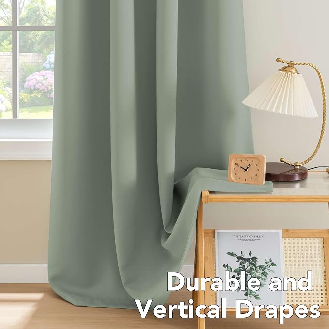 H.VERSAILTEX Blackout Window Curtain Panels Thermal Insulated Room Darkening - Image 8