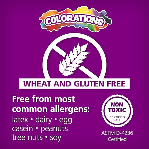 Colorations Wheat & Gluten Free Dough, 6 Classic Colors, ea 1.5 lb | Non-Toxic, Play Dough, Bulk Set, Sensory Kit, Party Favors, Classroom Pack