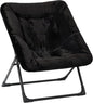 Comfy Saucer Chair for Adults, Soft Faux Fur Bedroom Chair, Accent Dorm Chairs by MordchilHF