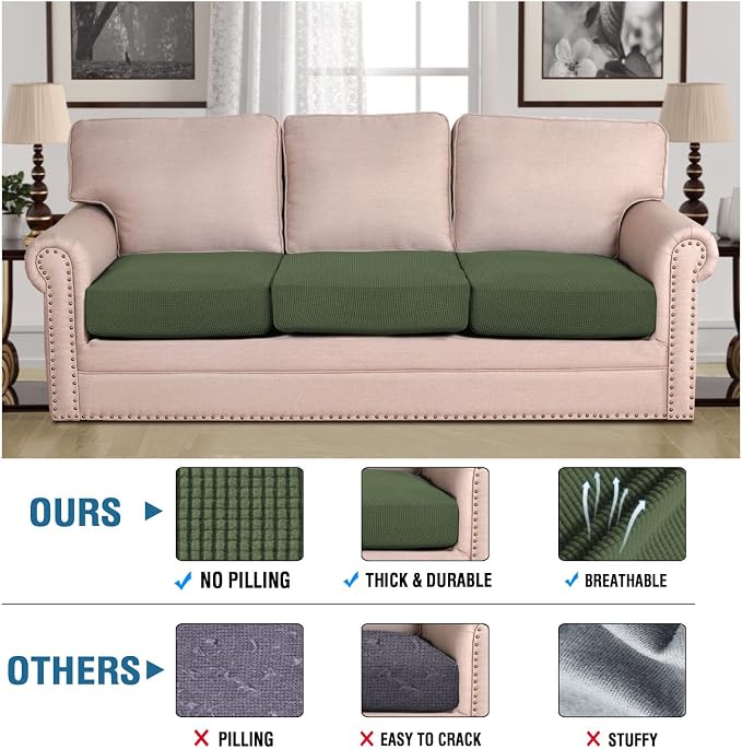 H.VERSAILTEX Super Stretch Individual Seat Cushion Covers - Image 2