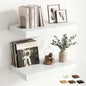 12 inch Deep Floating Shelves for Wall, 24 inch Wide Engineered Wood Wall by Venusmiles
