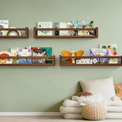 Fixwal Nursery Book Shelves, 23.6 Inch Floating Bookshelves - Image 6