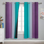 Ombre Teal and Purple Blackout Curtains by ESTELARTEXTILER