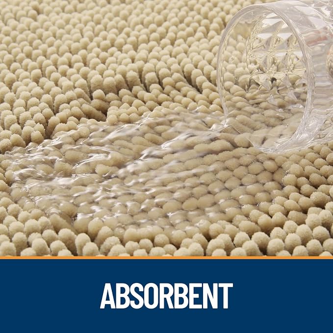OLANLY Dog Door Mat for Muddy Paws 70x24, Super Absorbent Chenille Mud Mat | - Image 3