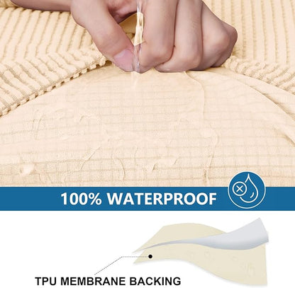 Waterproof Sectional Couch Covers, Non Slip Sofa Cushion Covers | L Shape - Image 3