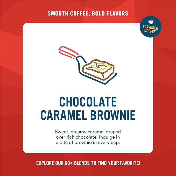 Cameron's Coffee Roasted Ground Coffee Bag, Chocolate Caramel Brownie, 32 Ounce