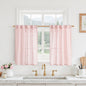 Short Window Sheer Linen Curtains 30 Inch Length by LAMIT
