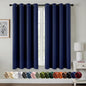 MIULEE Blackout Curtains for Bedroom 2 Panels 50 x 63 Inch Long Navy Blue | by MIULEE