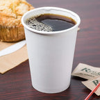 Paper Cups 8 oz 200 Pack for Coffee & Tea 8 oz Made in USA | Bulk 200 Count for Home, Office, Restaurants & Parties | Recyclable Disposable 8 Ounce To-Go Cups for Hot Drinks