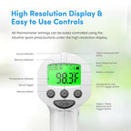 Medical Grade FSA-HSA Eligible Heavy Duty Touchless Infrared Forehead Thermometer, for Adults & Baby Digital Thermometer Gun, 1s Instant Results