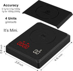Fuzion Mini Coffee Scale with Timer - Espresso Scale Rechargeable 2kg x 0.1g Accuracy, 3-Mode Timer, LED Display, Digital Coffee Scale for Pour-Over, Espresso, Kitchen Use