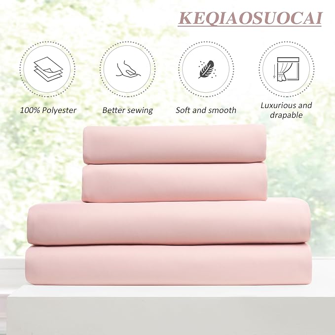 Pinch Pleated Pink Blackout Curtains Short 2 Panels Set 45 Inch Length - Image 5