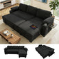 KCGKCG 93" L Shaped Sleeper Sofa Bed, Pull Out Sectional Couch by KCGKCG
