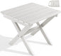 SERWALL Portable Folding Adirondack Table, HDPE Material Outdoor End Table by SERWALL