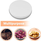 Metal Empty Boxes, Tin Boxes with Lid,Small Silver Tin Boxes,Stackable Organizer Containers,8PCS Storage Tin for Home Outdoor Active Storage Containers