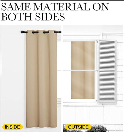 NICETOWN Bedroom Room Darkening Curtains - Image 6