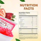 Fanale Strawberry Popping Boba Pearls, Vegan, Non GMO, Gluten Free, Fat Free, Perfect for Bubble Tea, Smoothies, Ice Cream, Desserts, and Beverages 1lb x 12.