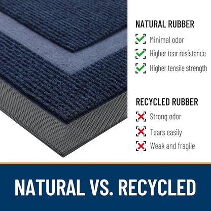 OLANLY Front Door Mat Outside 29.5x17, All-Season Heavy-Duty Rubber Doormat | - Image 5