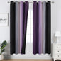 Black and Purple Ombre Blackout Curtains 72 Inch Length | Room Darkening by ESTELARTEXTILER