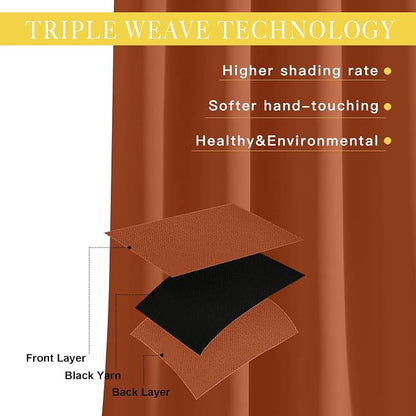 NICETOWN Room Divider Curtain 84 inch Length, Grommet Privacy & Noise Reducing - Image 2