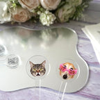Custom Wedding Dog Stir Sticks, Personalized Pet Acrylic Cocktail Stirrers, Unique Wedding Drink Sticks, Reusable Acrylic Stirrers, Wedding Favors and Decorations Style 2
