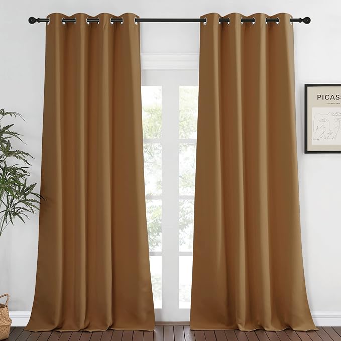 NICETOWN Bedroom Curtain Room Darkening Drapery 102 inches Length by NICETOWN
