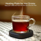 Coffee Mug Warmer, Cup Warmer for Desk with Auto Shut Off Smart Temperature Settings, Electric Beverage Tea Water Milk Heater for All Cups and Mugs, Heating Plate Candle Wax Warmer