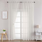 Chyhomenyc Ivory Sheer Curtains 78 Inches Long 2 Panels Set by Chyhomenyc