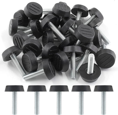 Zorfeter 30 Pcs Screw in Threaded Furniture Adjustable Levelers, M6 Leveling - Image 7