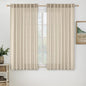 MIULEE Short Linen Curtains 52x45 Inch Length 2 Panels by MIULEE