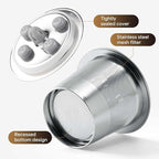 Stainless Steel Reusable K Cups for K eurig Supreme & Supreme Plus, Reusable K Cups Five Hole Universal K-eurig Refillable Coffee Pod Filter (2 Pack)