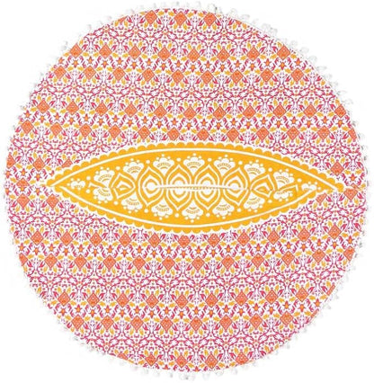Mandala Floor Pillow Cover Meditation Cushion Seating Throw Hippie Round - Image 8