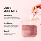 Blume Organic Rose London Fog Earl Grey Tea | Decaf Black Tea, Rose Petal Powder, Vanilla, Tart Cherry, and Bergamot | Plant Based Superfood Latte | Vegan Gluten Free Drink | 25 Servings