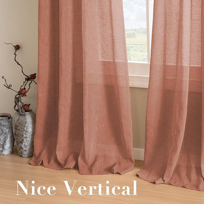 H.VERSAILTEX Linen Curtains Natural Blended Curtain Panels - Image 7